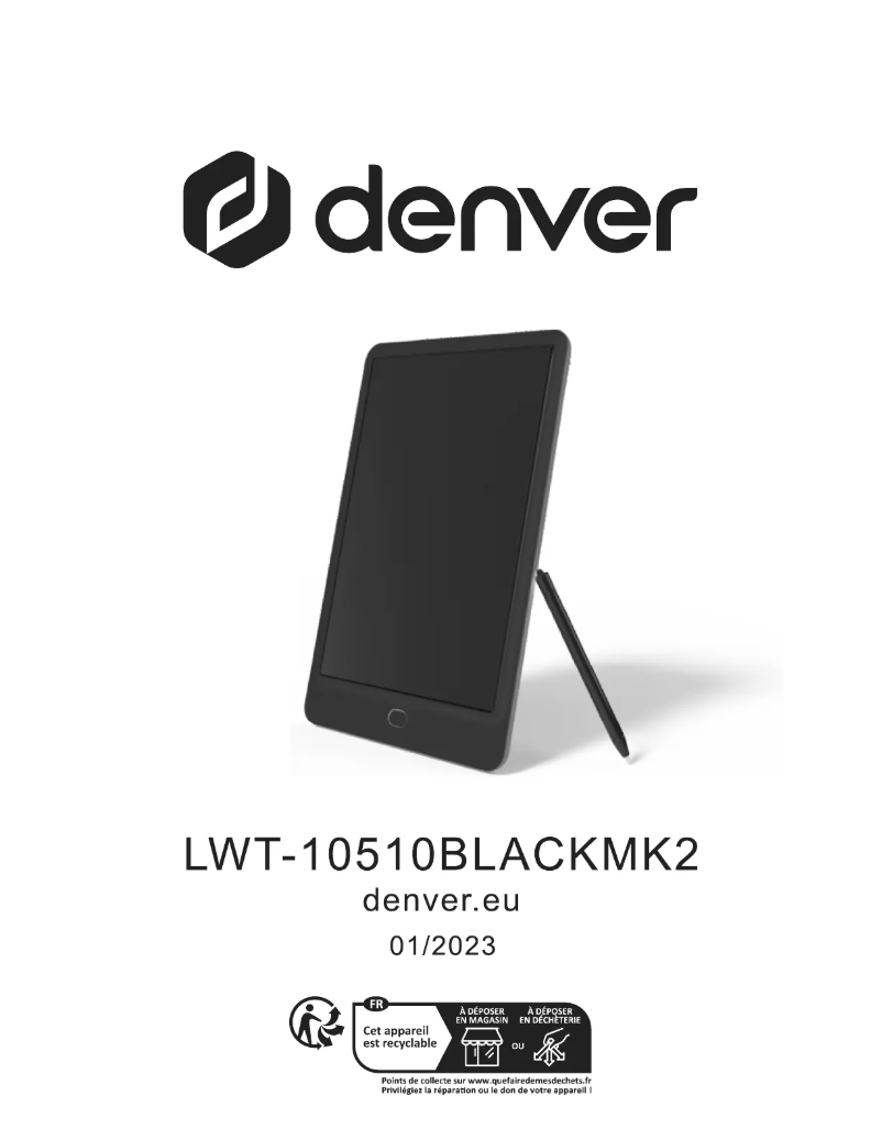 Página 1 del manual Manual de usuario Denver LWT-10510BUMK2