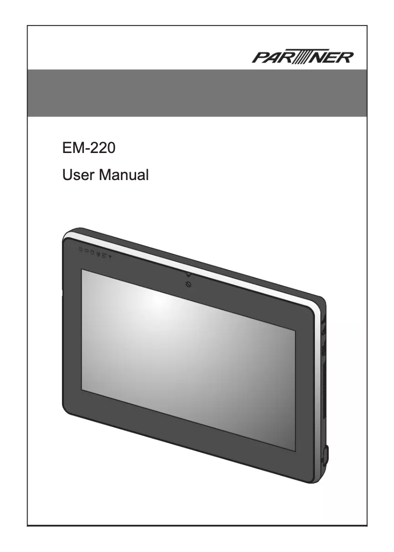 Imagen de la primera página del manual del dispositivo EM-220