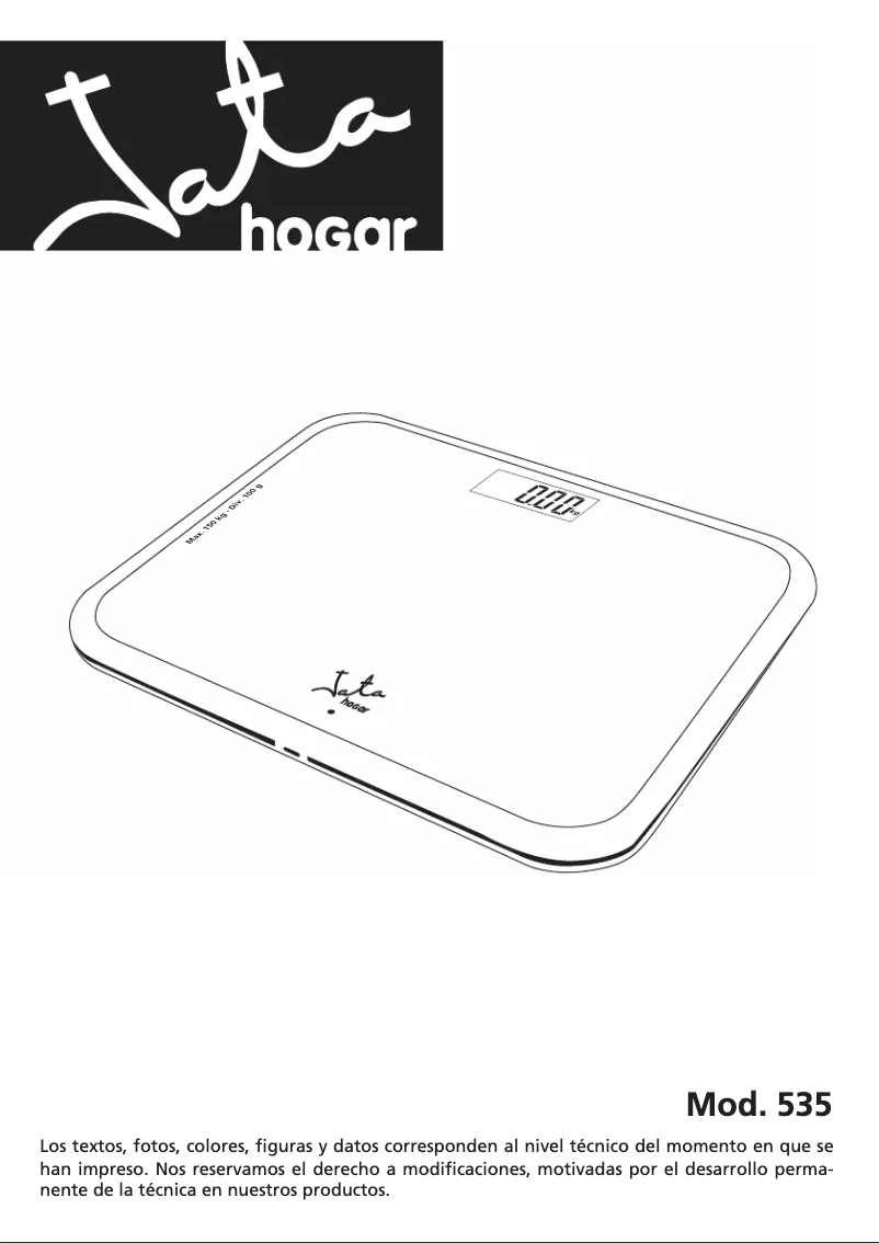 Página nº 1 - Manual de usuario Jata 535