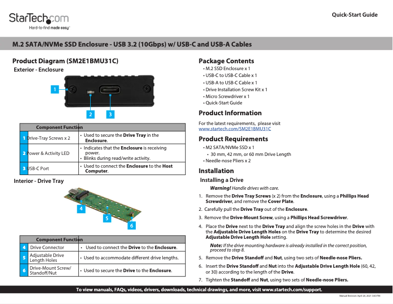 Imagen de la primera página del manual del dispositivo SM2E1BMU31C