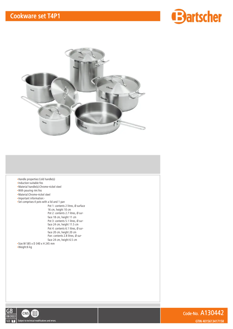 Imagen de la primera página del manual del dispositivo A130442
