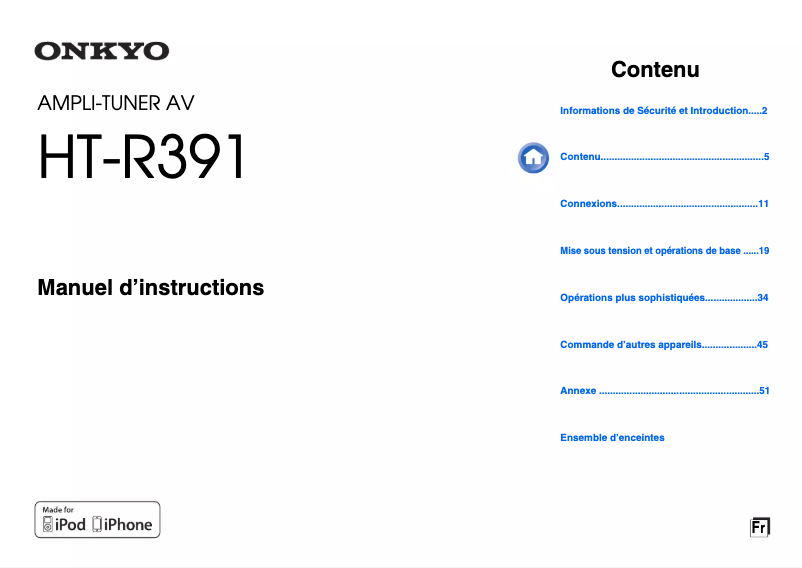 Imagen de la primera página del manual del dispositivo HT-S3500