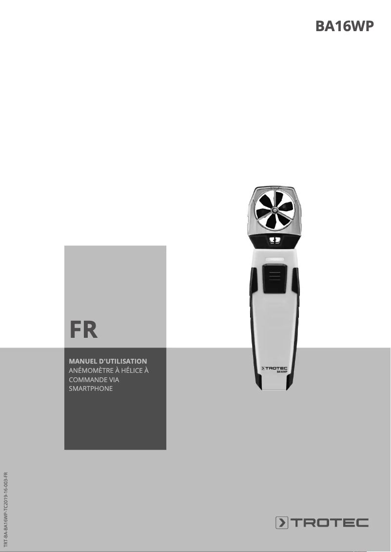 Imagen de la primera página del manual del dispositivo BA16WP