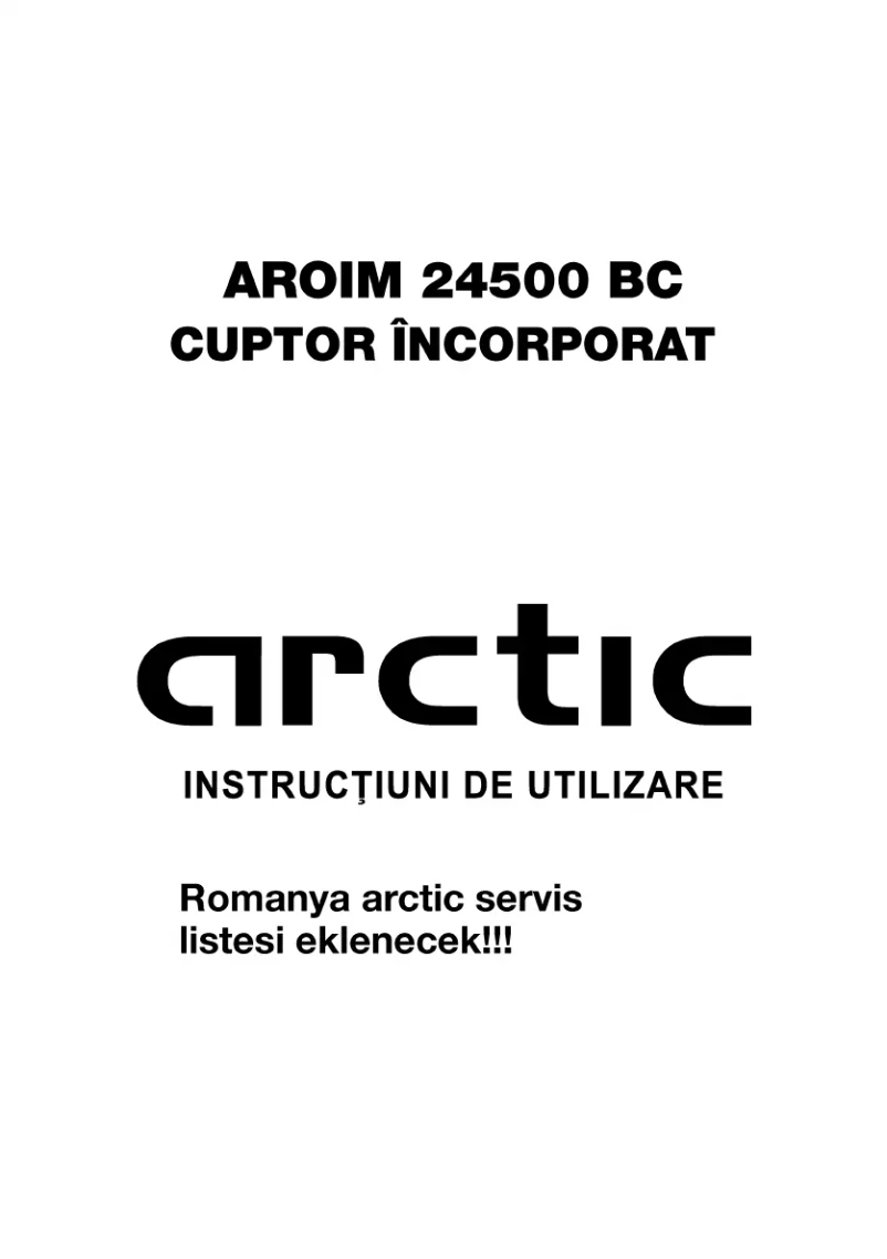 Página 1 del manual Manual de usuario Arctic Cooling AROIM 24500 BC