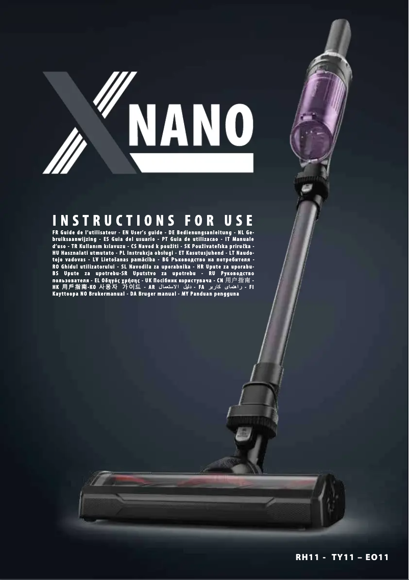 Imagen de la primera página del manual del dispositivo X Nano EO1127NO