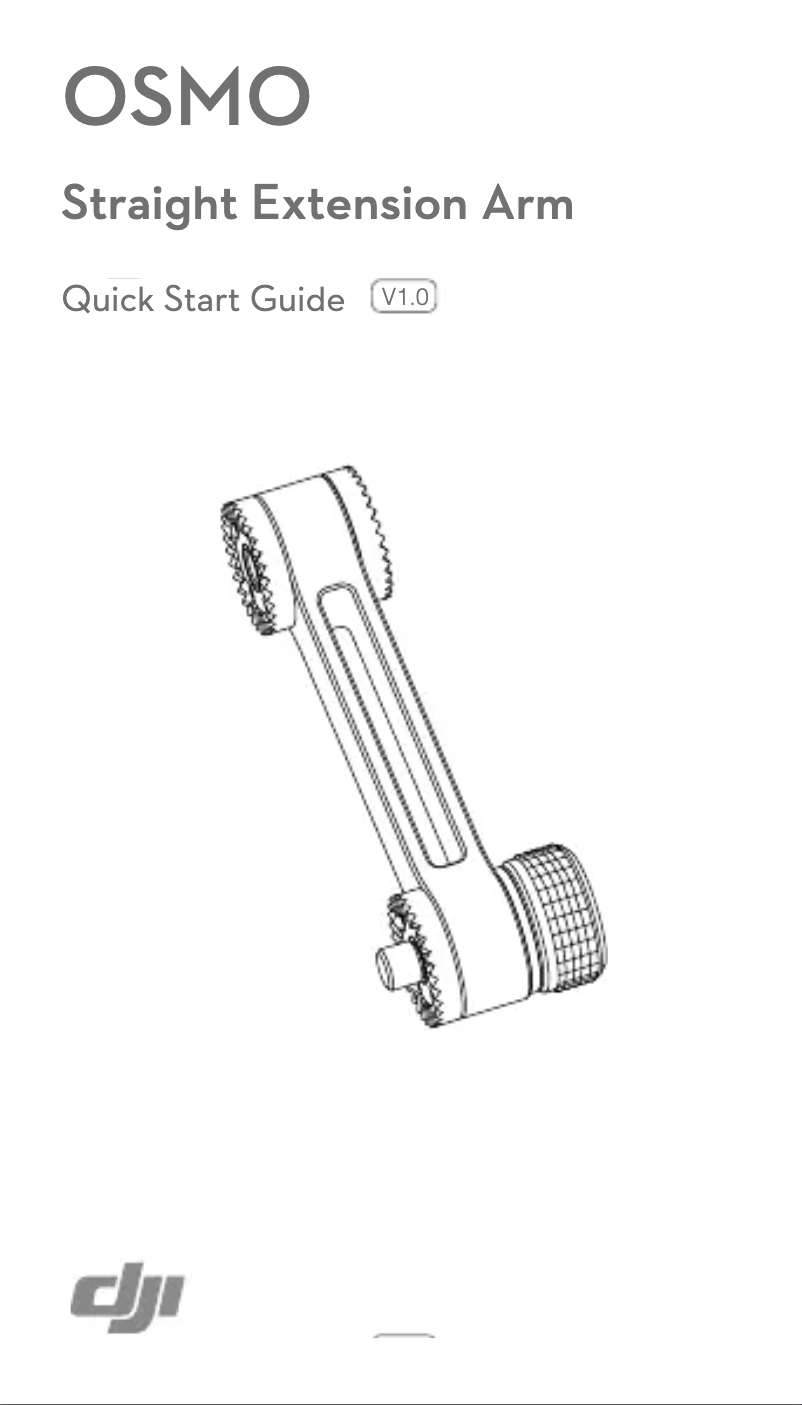Página 1 del manual Manual de usuario DJI OSMO Straight Extension Arm