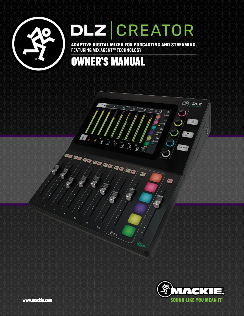 Página 1 del manual Manual de usuario Mackie DLZ Creator