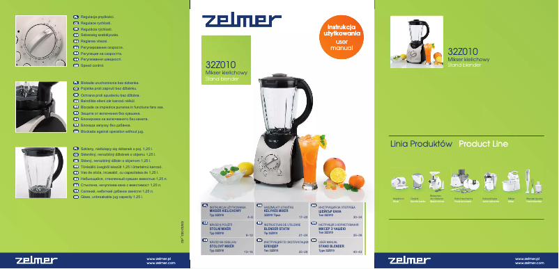 Página 1 del manual Manual de usuario Zelmer ZSB1100B