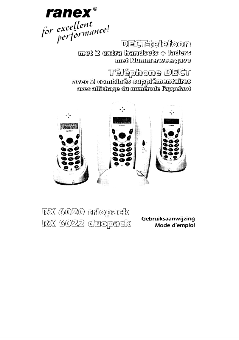 Imagen de la primera página del manual del dispositivo RX 6020