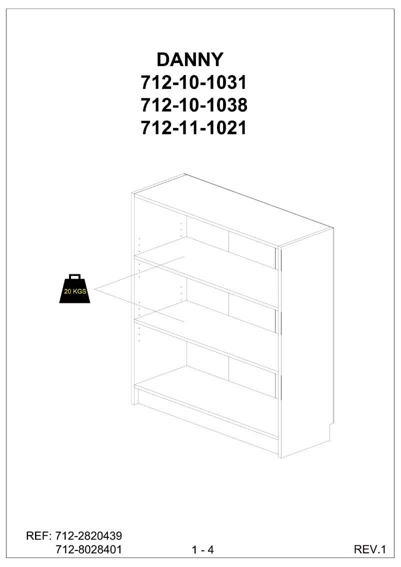 Imagen de la primera página del manual del dispositivo Danny (80x28x106)