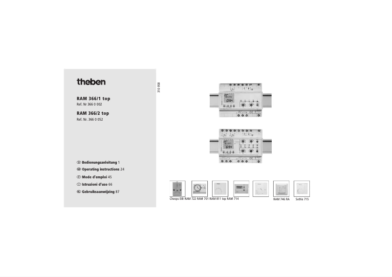 Imagen de la primera página del manual del dispositivo Ramses 366