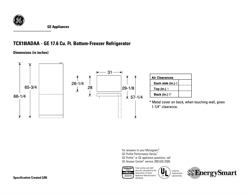 Imagen de la primera página del manual del dispositivo TCX18IADAA