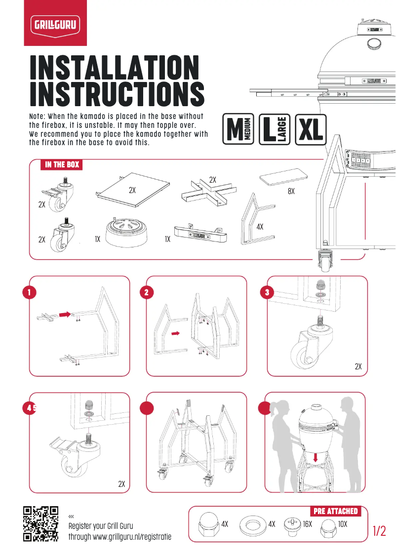 Página nº 1 - Manual de usuario Grill Guru Classic Large