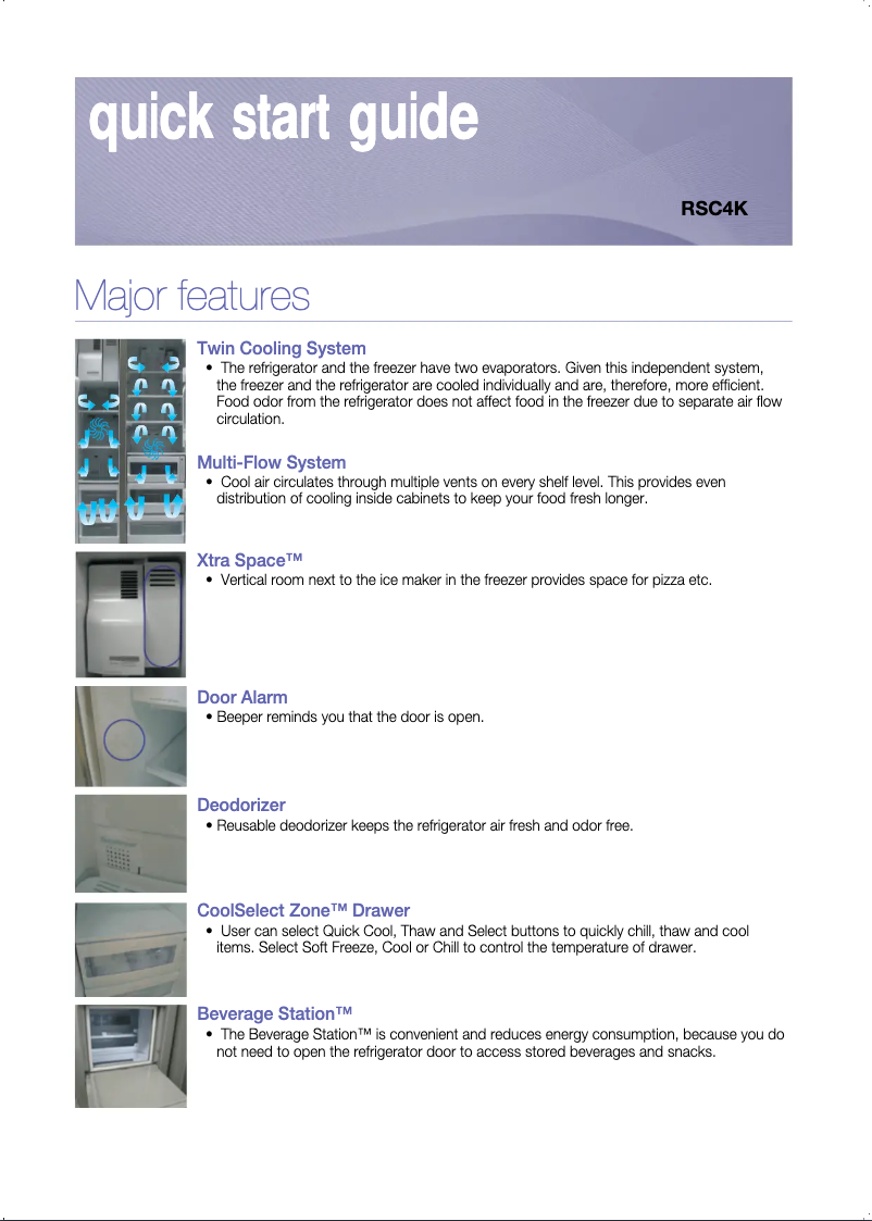 Página 1 del manual Manual de usuario Samsung RSC4KPSH