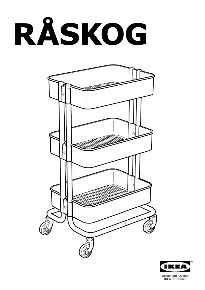 Página 1 del manual Manual de usuario Ikea RÅSKOG 203.829.32