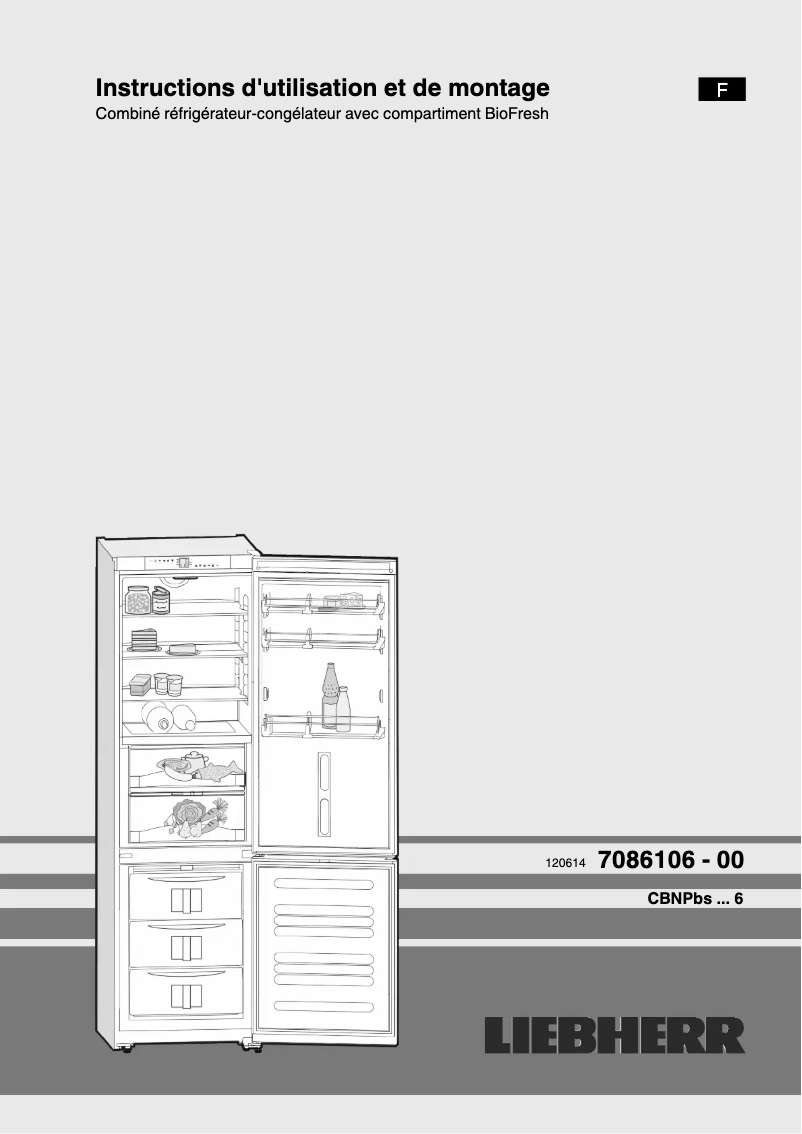 Página 1 del manual Manual de usuario Liebherr CBNPbs 3756 Premium BioFresh NoFrost