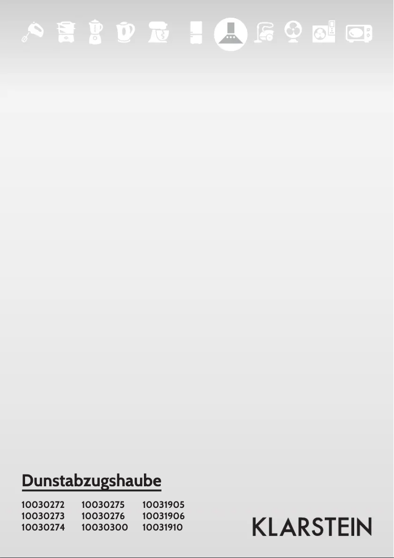 Página 1 del manual Manual de usuario Klarstein 10030273