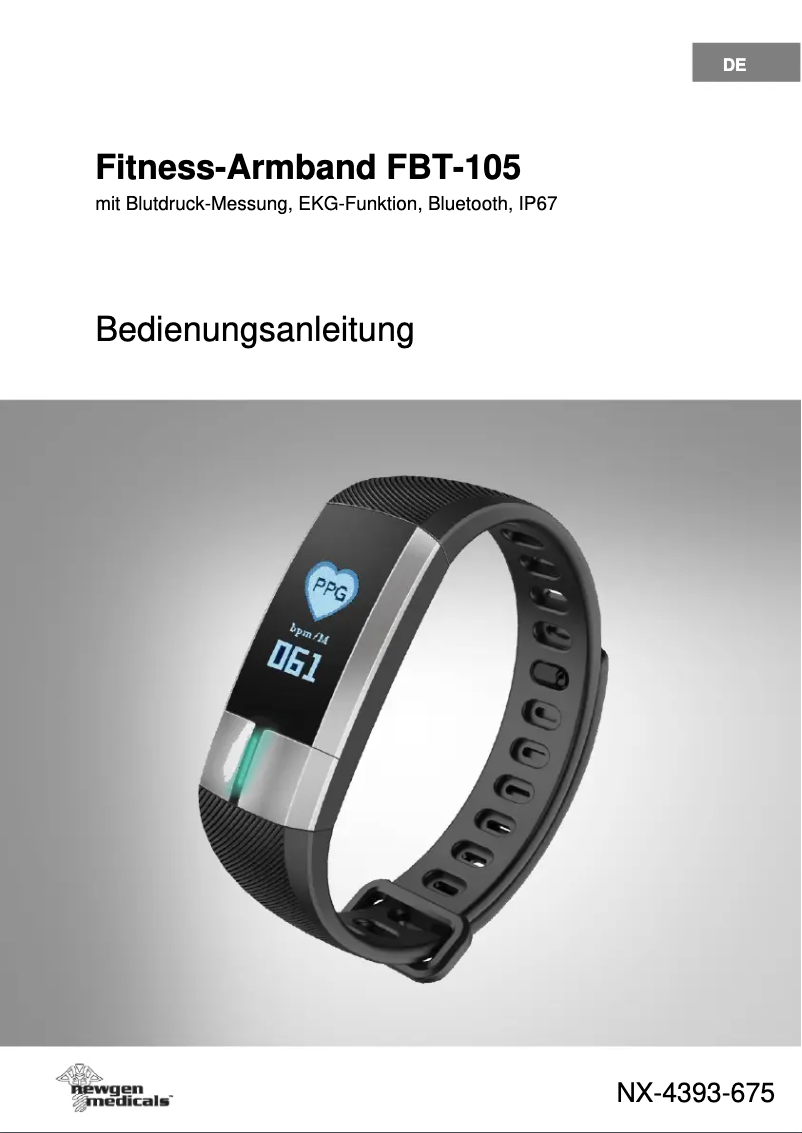 Página nº 1 - Manual de usuario Newgen Medicals FBT-105