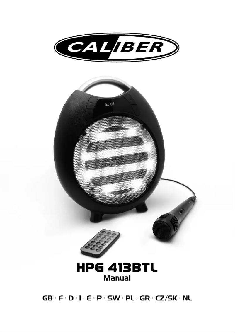 Imagen de la primera página del manual del dispositivo HPG413BTL