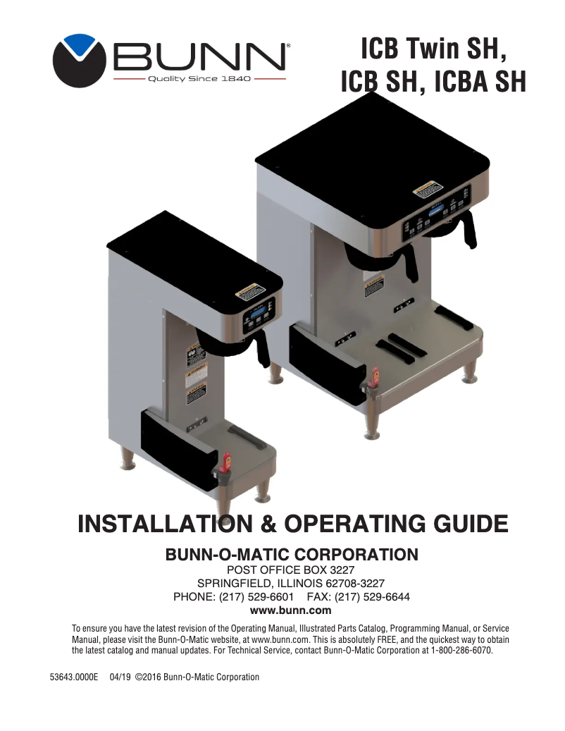Imagen de la primera página del manual del dispositivo ICB Infusion Series Soft Heat Dual Volt SST