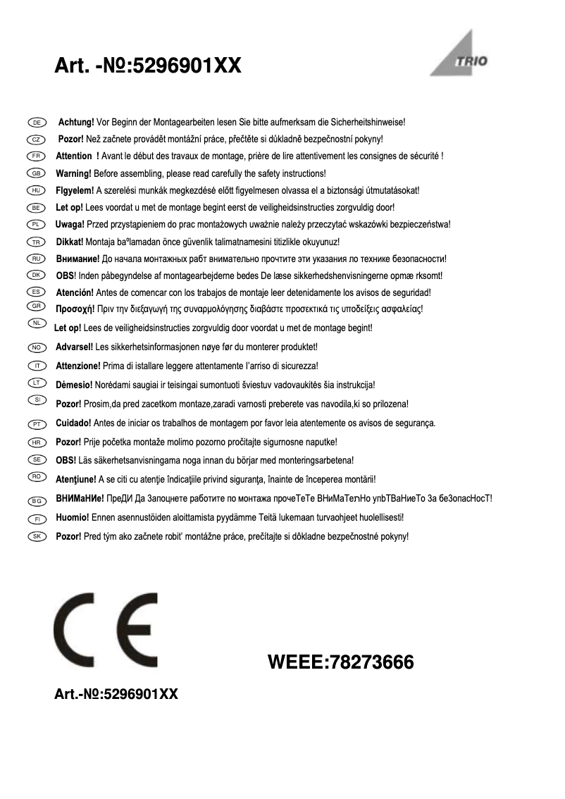 Imagen de la primera página del manual del dispositivo Cristo