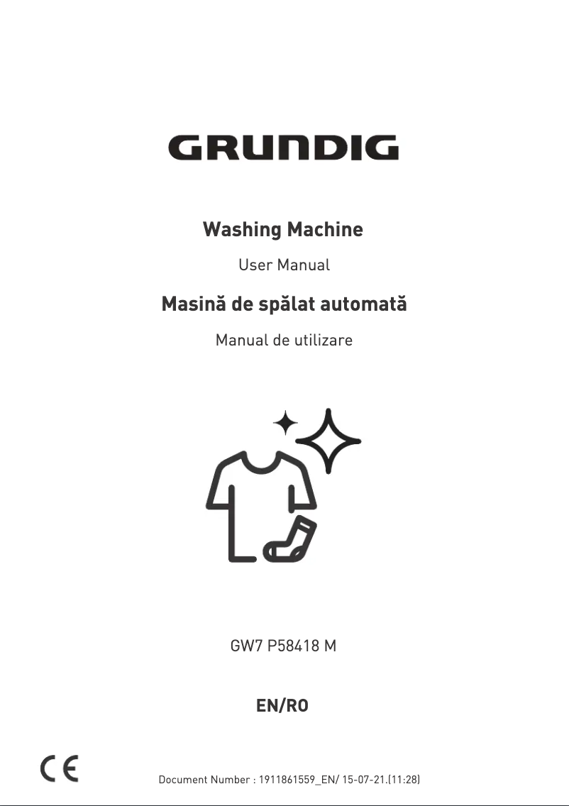 Imagen de la primera página del manual del dispositivo GW7P58418M