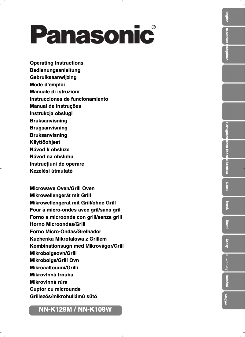 Página 1 del manual Manual de usuario Panasonic NN-K129