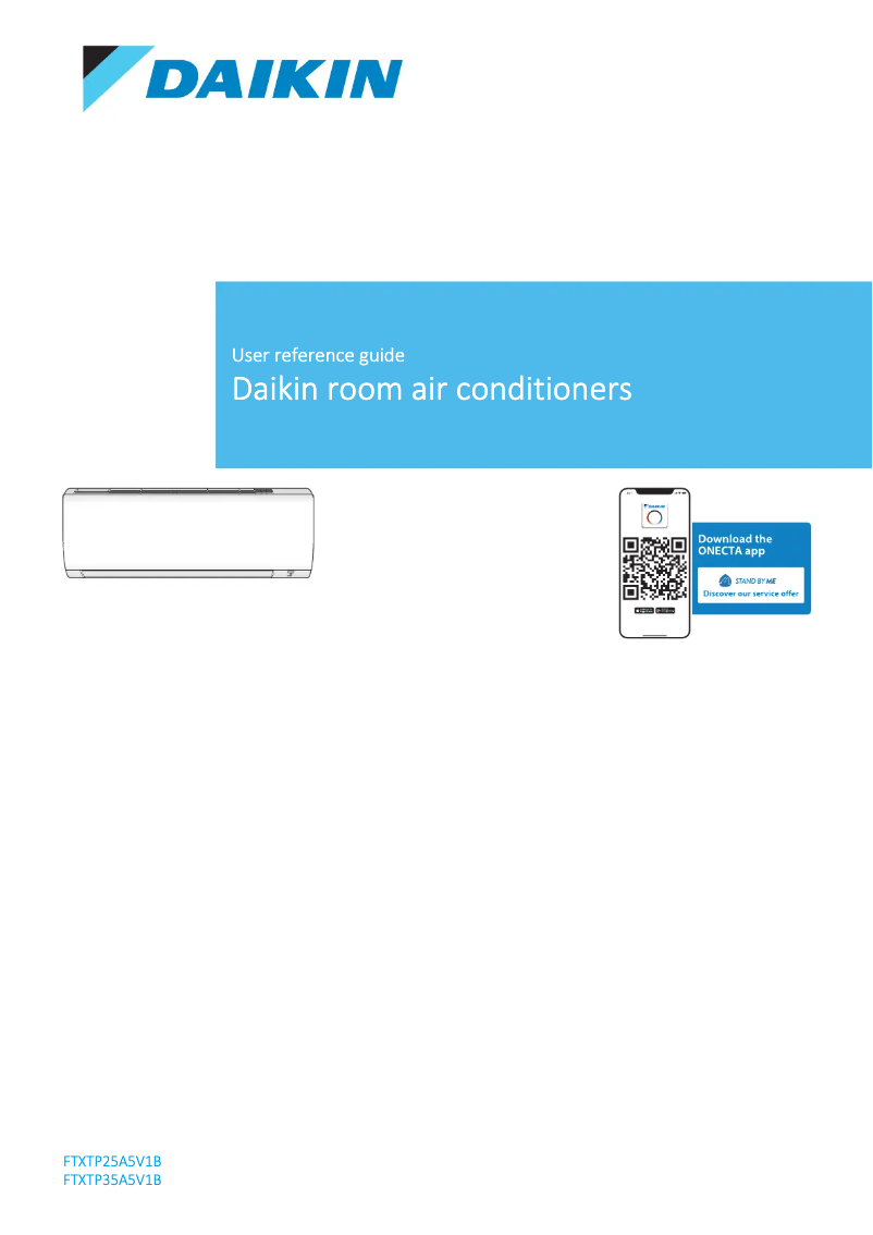Imagen de la primera página del manual del dispositivo FTXTP25A5V1B