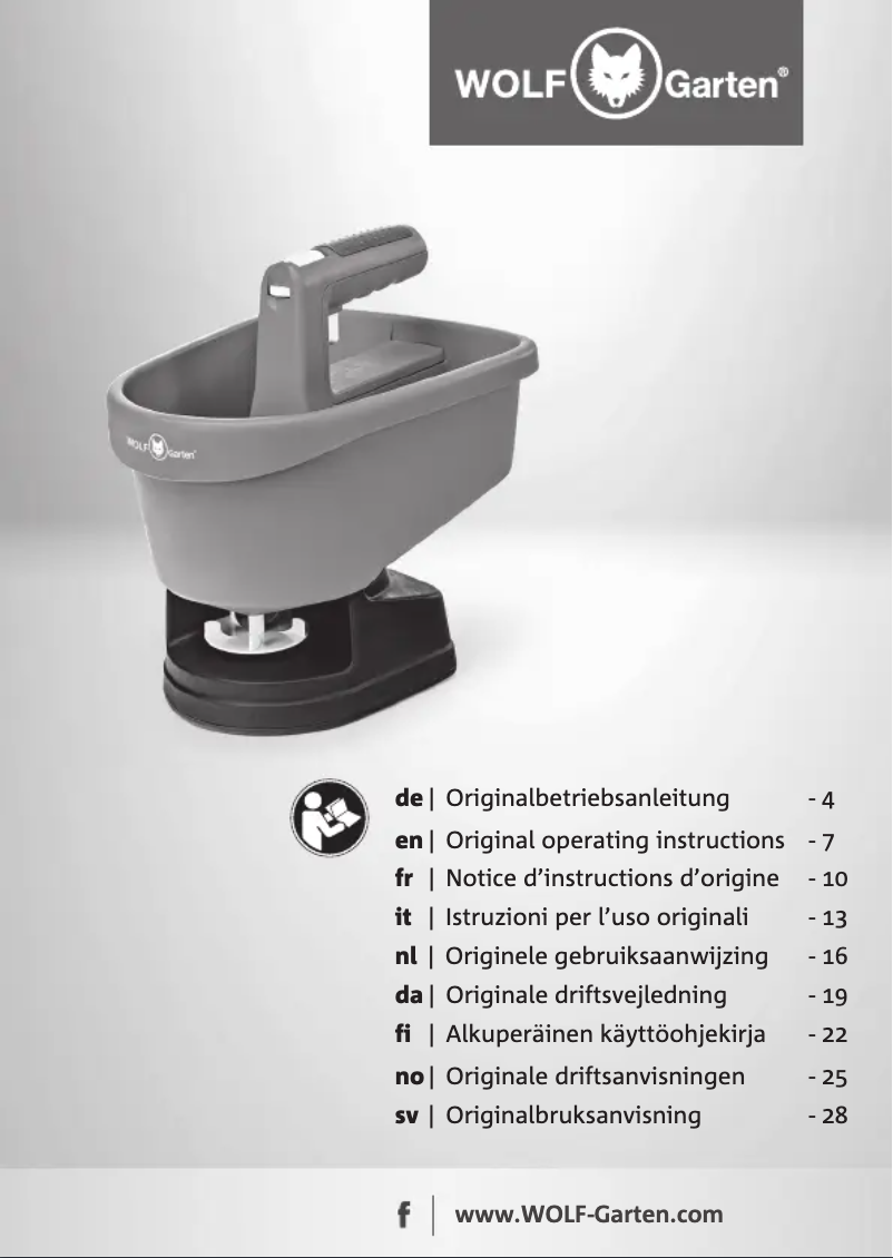 Página 1 del manual Manual de usuario Wolf Garten WE-B