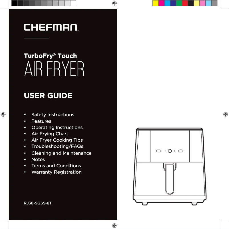Página nº 1 - Manual de usuario Chefman TurboFry Touch RJ38-SQSS-8T