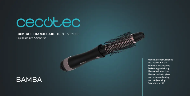 Página 1 del manual Manual de usuario Cecotec Bamba CeramicCare 10in1 Styler