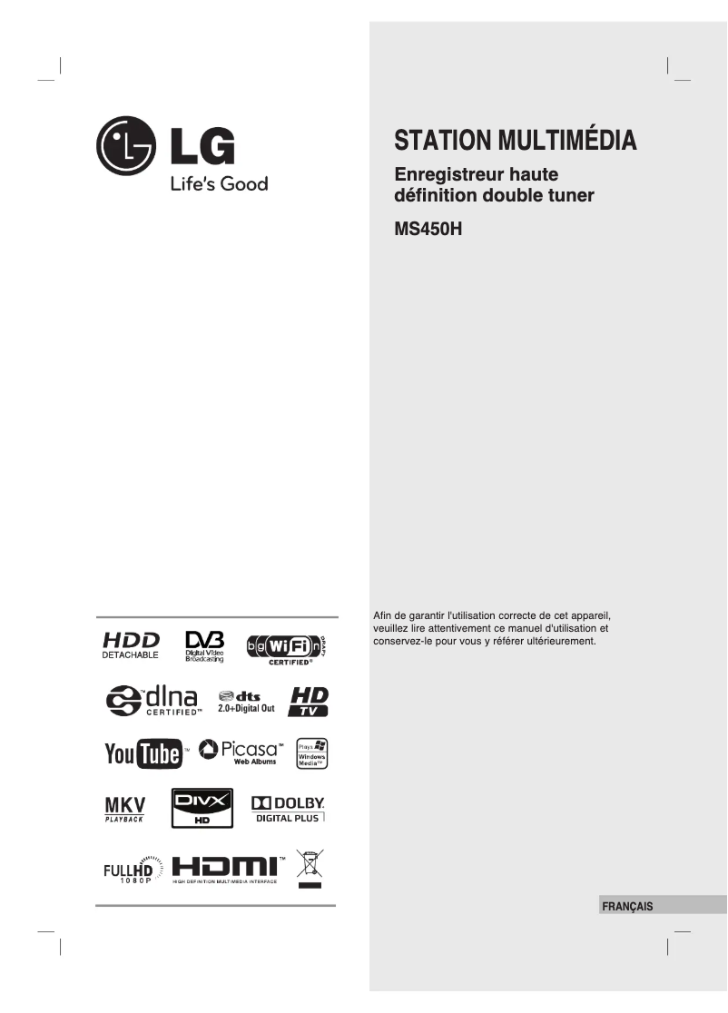 Imagen de la primera página del manual del dispositivo MS450H