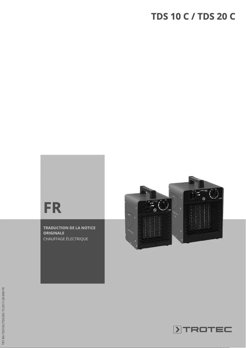 Imagen de la primera página del manual del dispositivo TDS 20 C