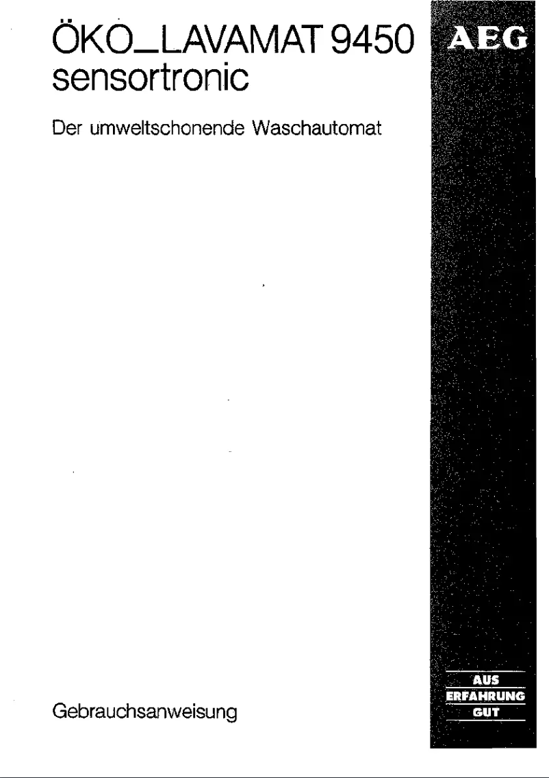 Página 1 del manual Manual de usuario AEG Lavamat 9450