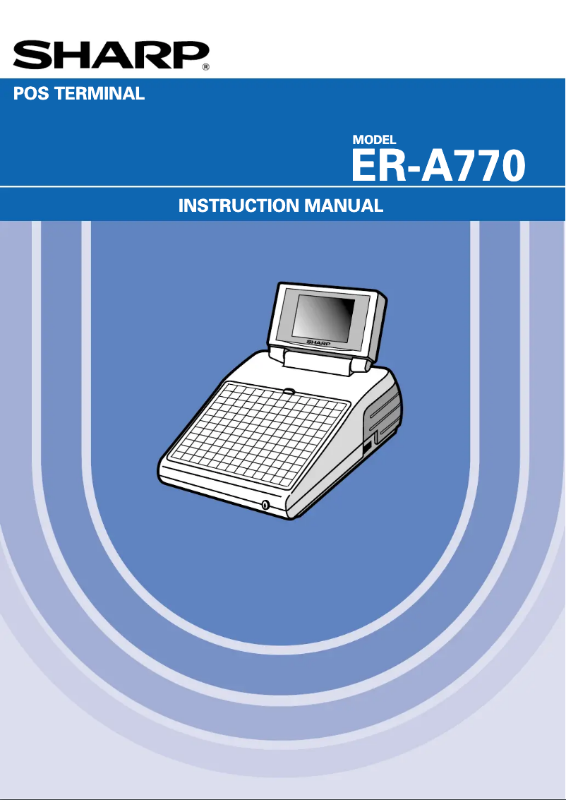 Página 1 del manual Manual de usuario Sharp ER-A770