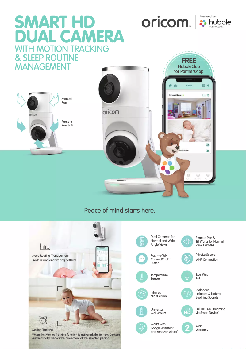 Página 1 del manual Ficha técnica Oricom OBHDUAL