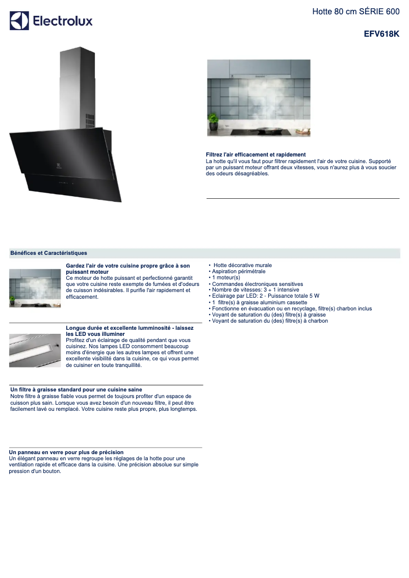 Imagen de la primera página del manual del dispositivo EFV618K