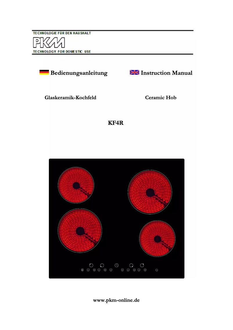 Página nº 1 - Manual de usuario PKM KF4R
