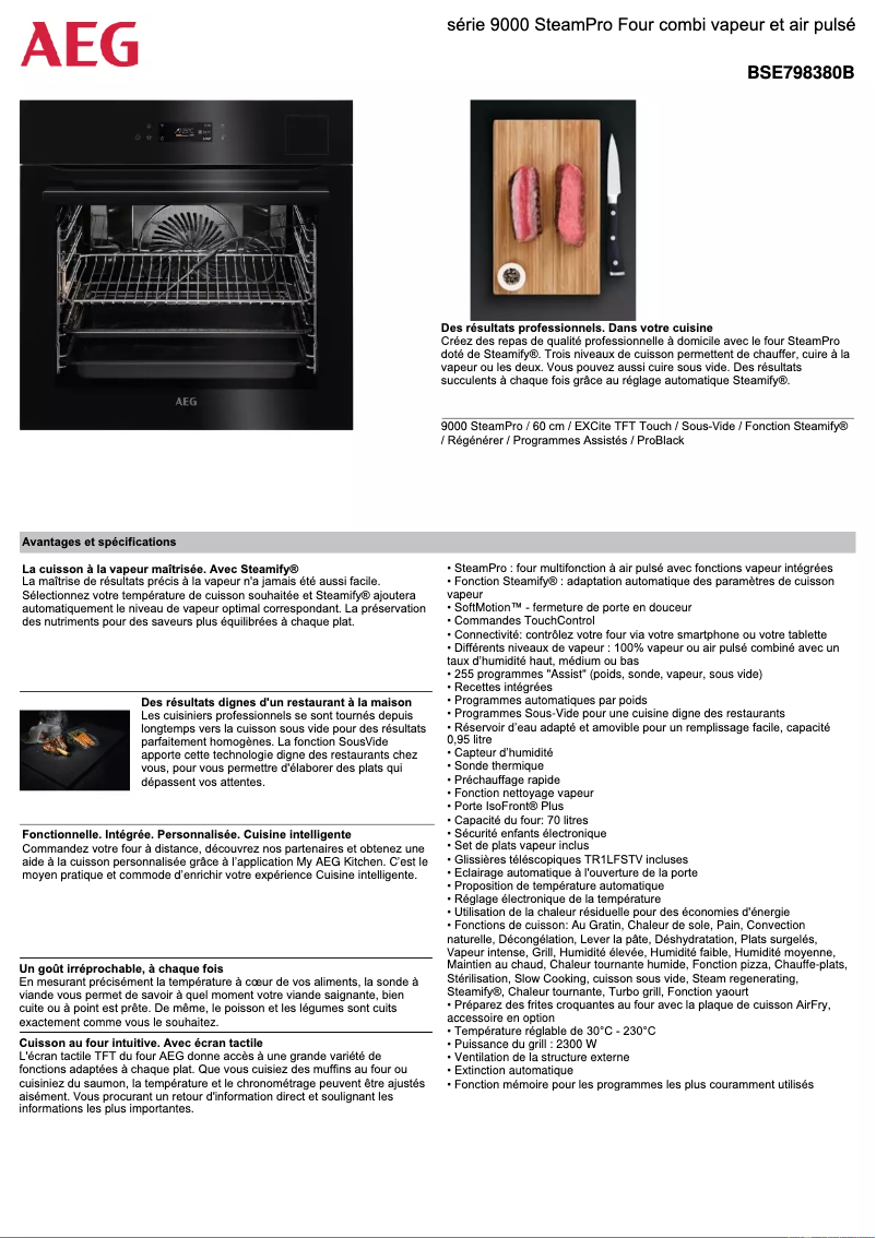 Página nº 1 - Ficha técnica AEG BSE798380B