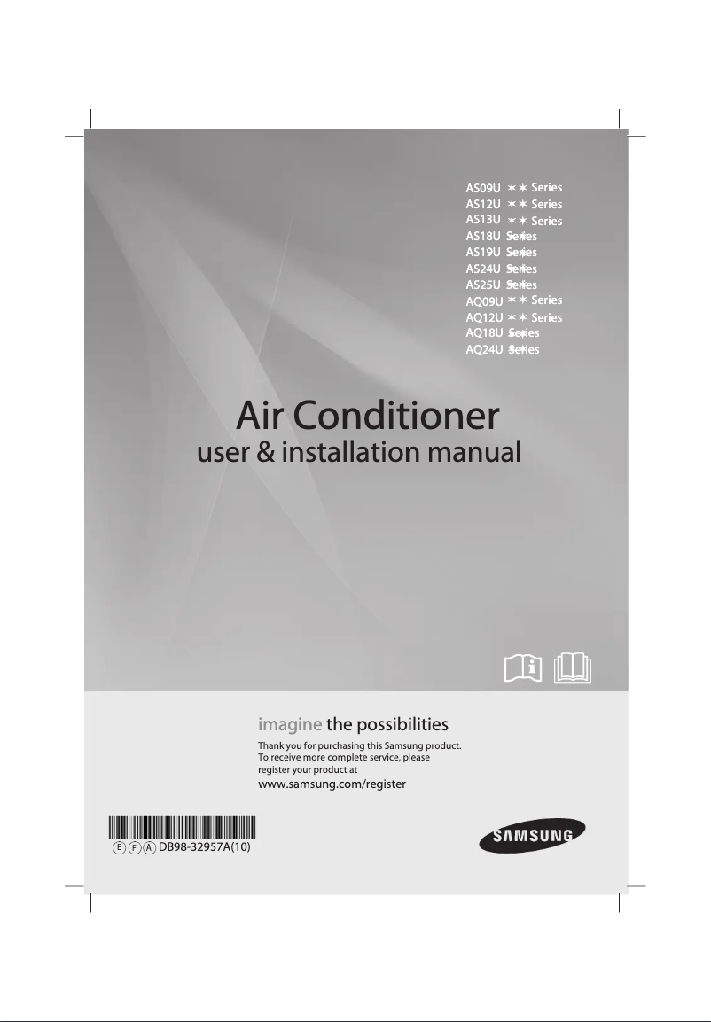 Página 1 del manual Manual de usuario Samsung AQ12UWQN