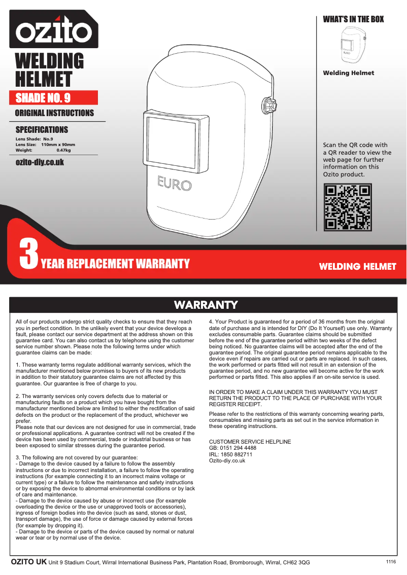 Imagen de la primera página del manual del dispositivo WHA-001U