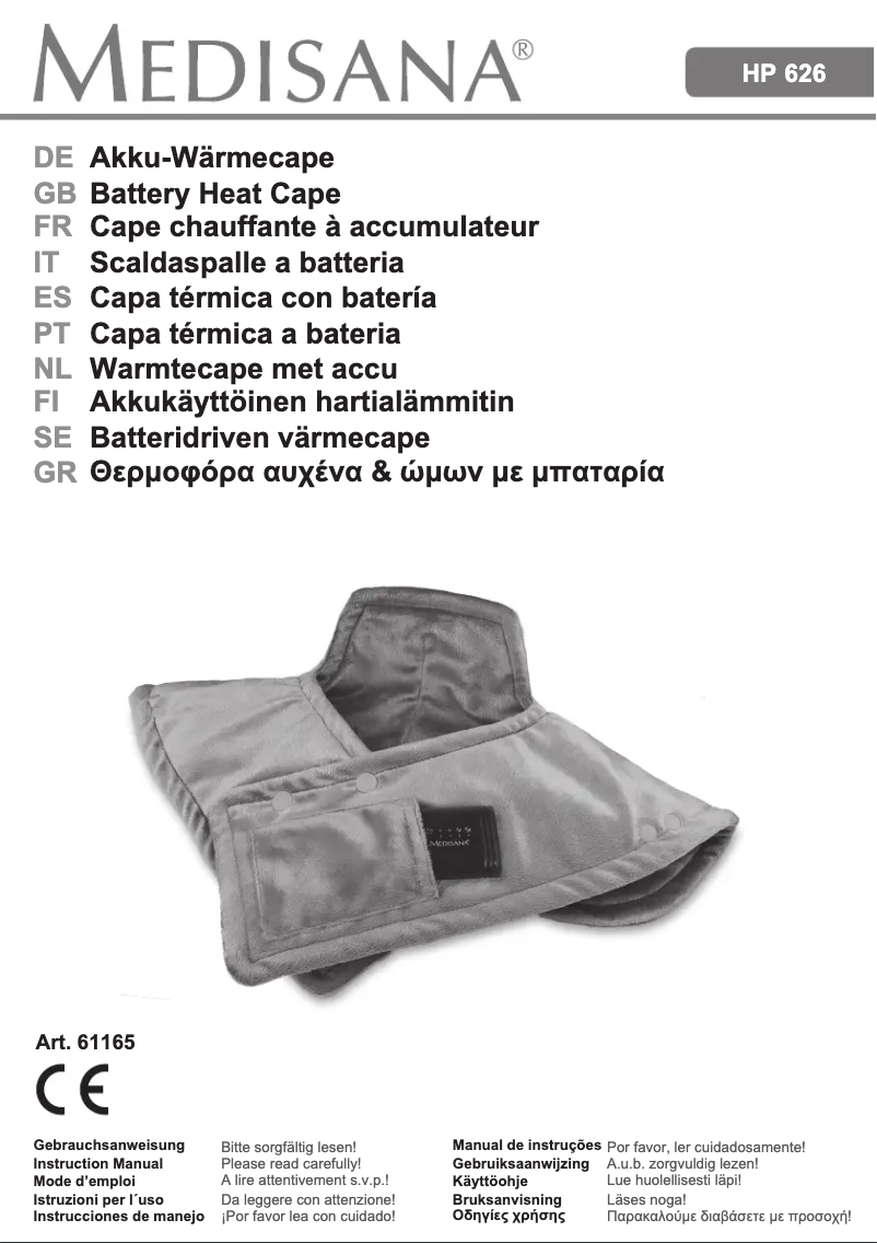 Página 1 del manual Manual de usuario Medisana HP 626