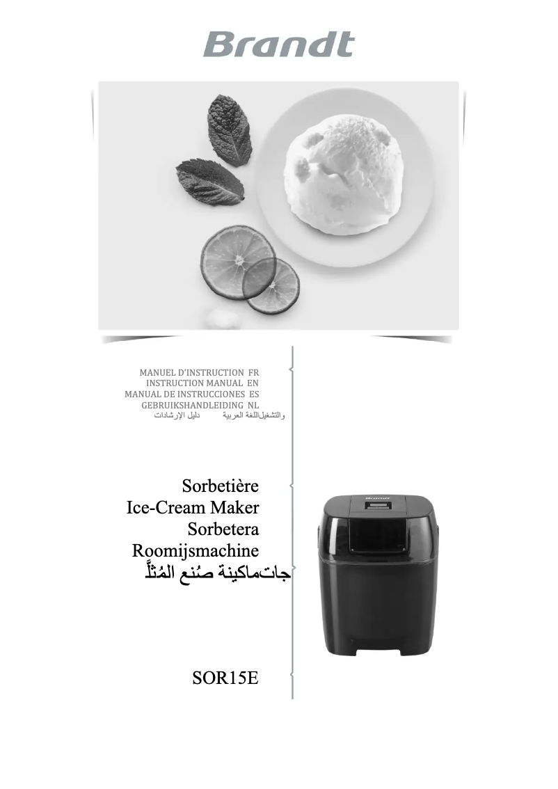 Página 1 del manual Manual de usuario Brandt SOR15ER