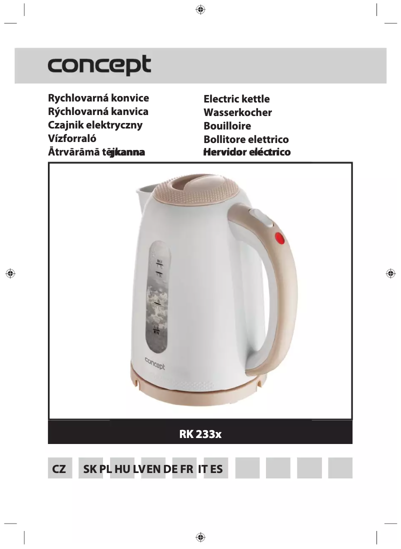 Imagen de la primera página del manual del dispositivo RK2330