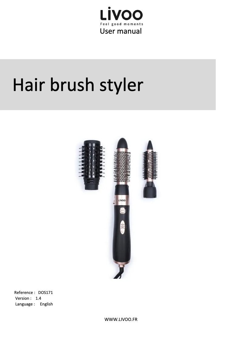 Página 1 del manual Manual de usuario Livoo DOS171