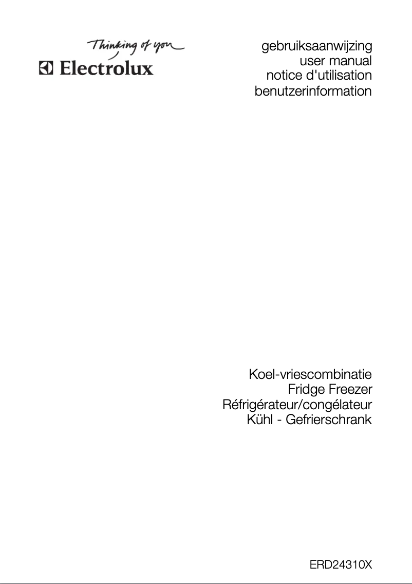 Imagen de la primera página del manual del dispositivo ERD24310X