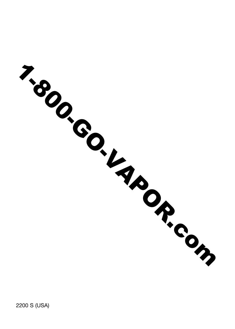 Página 1 del manual Manual de usuario Vapor Lady Bug 2200S