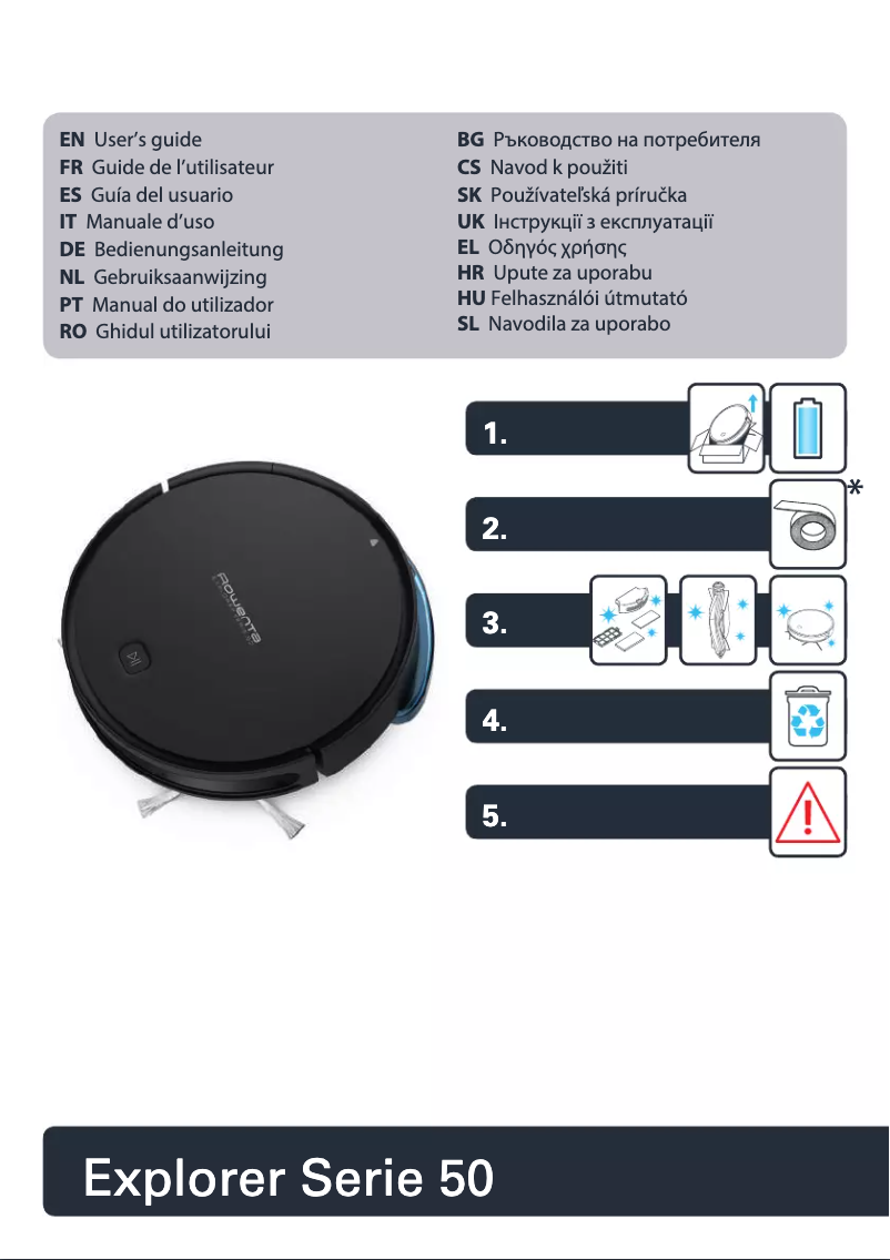 Imagen de la primera página del manual del dispositivo X-plorer Serie 50 RR7387