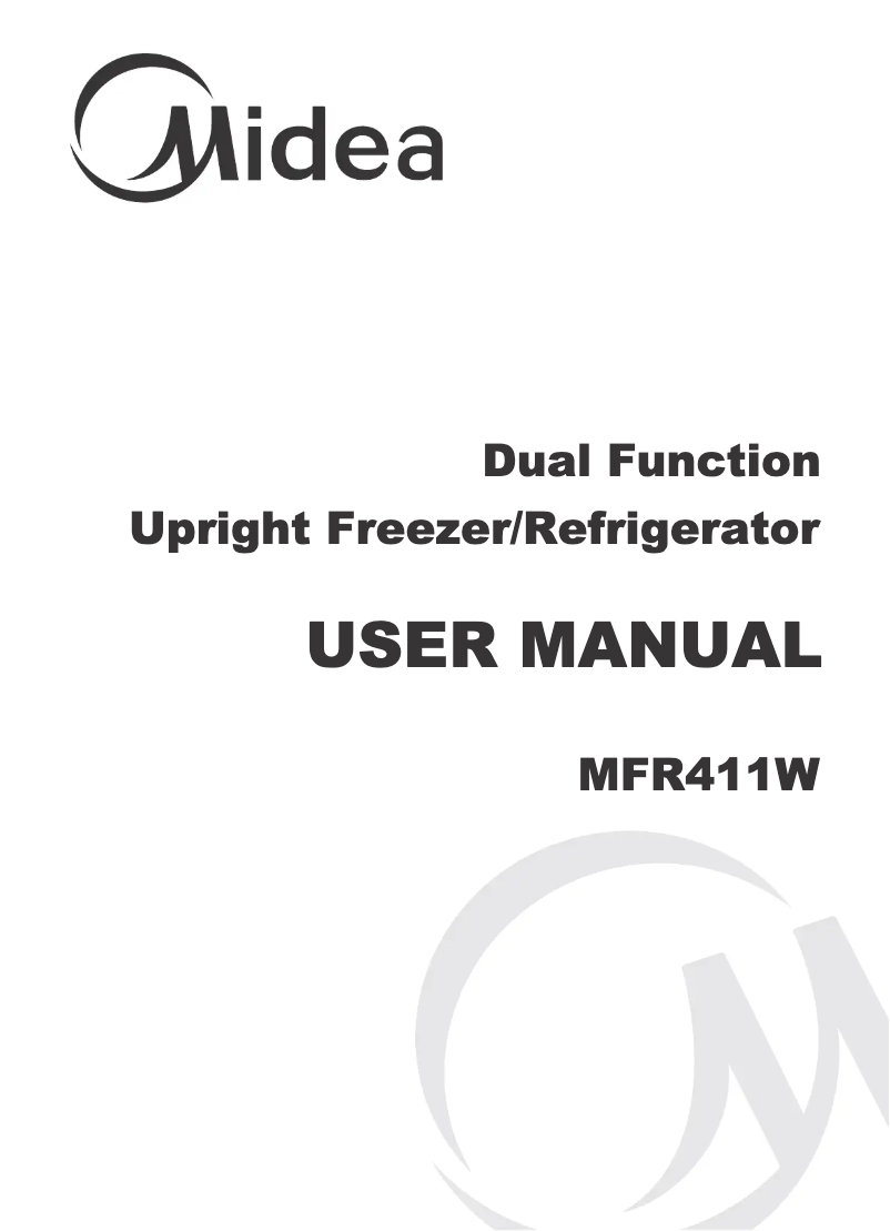 Página 1 del manual Manual de usuario Midea MFR411W