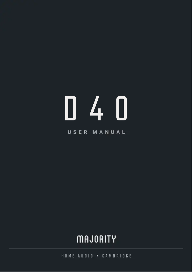 Imagen de la primera página del manual del dispositivo D40